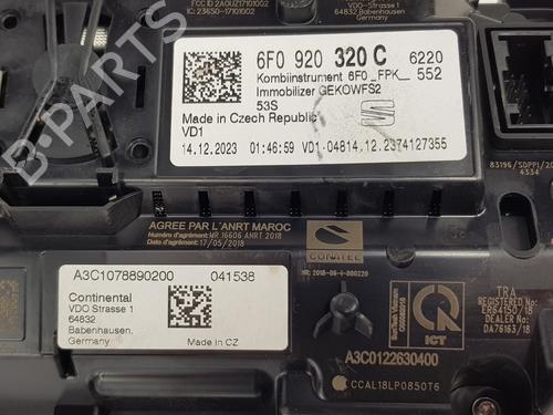Instrument cluster SEAT ARONA (KJ7, KJP)  | BP27562662C47 