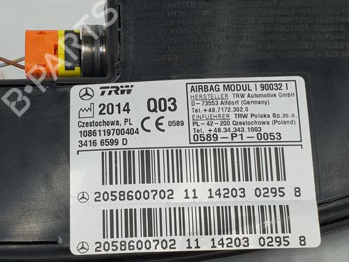 Høyre sete kollisjonspute MERCEDES-BENZ C-CLASS (W205) C 200 (205.042) | BP23272035C14 