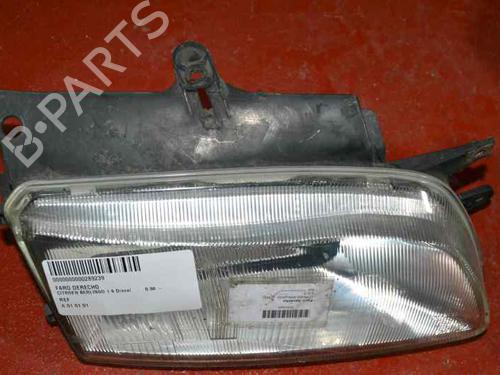Used Right headlight CITROËN BERLINGO / BERLINGO FIRST MPV (MF_, GJK_, GFK_) 1.9 D (MFWJZ) (70 hp) 1168617