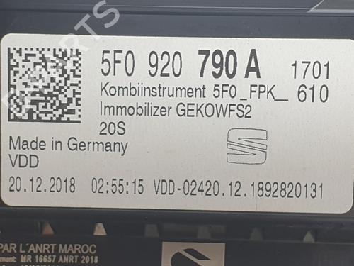 Instrument cluster SEAT LEON (5F1) 1.5 TSI | BP26720182C47