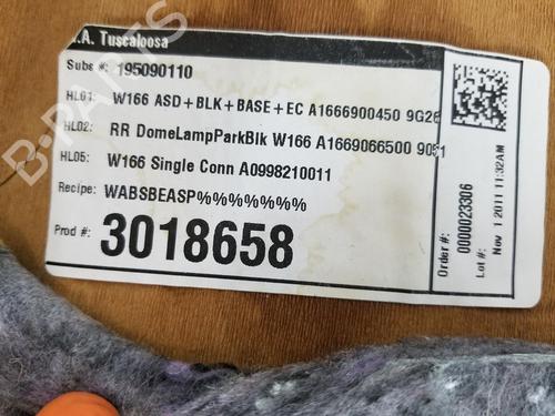 Interior roof MERCEDES-BENZ M-CLASS (W166) ML 350 BlueTEC 4-matic (166.024, 166.023) | BP13703435I12 