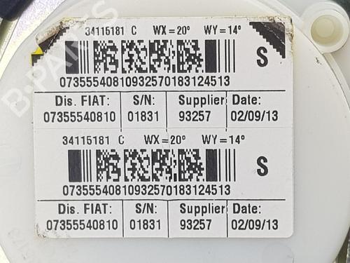 Rear left seatbelt LANCIA DELTA III (844_) 1.6 D Multijet (844.AXC11, 844.AXC1A) | BP19111591I29 