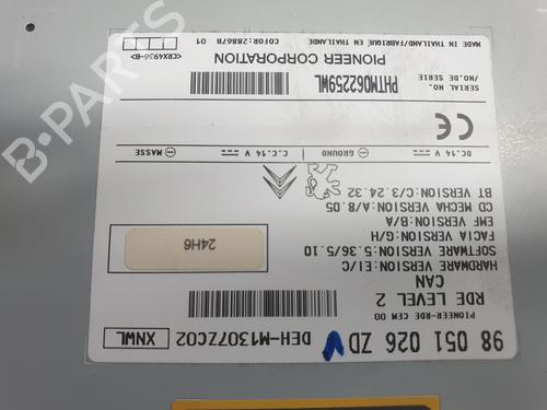 Radio PEUGEOT 208 I (CA_, CC_) 1.6 HDi / BlueHDi 75 | BP20338681E6 