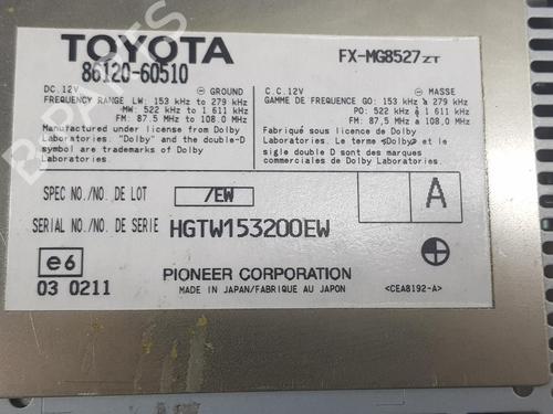 Radio TOYOTA LAND CRUISER PRADO (_J12_) 3.0 D-4D (KDJ120, KDJ125) | BP9232658E6 