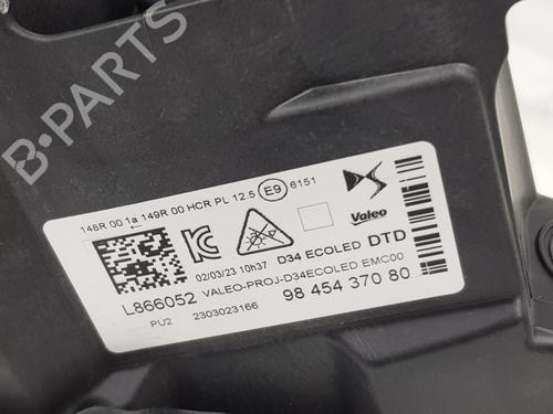 Right headlight DS DS 3 / DS 3 CROSSBACK (UR_, UC_, UJ_)  | BP29399246C29 