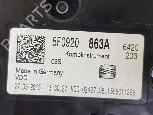 Instrument cluster SEAT LEON ST (5F8) 1.6 TDI | BP3663554C47 