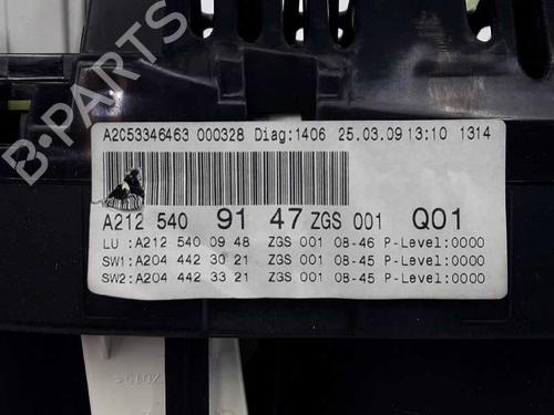 Instrument cluster MERCEDES-BENZ E-CLASS Coupe (C207) E 350 CDI (207.322) | BP12582473C47