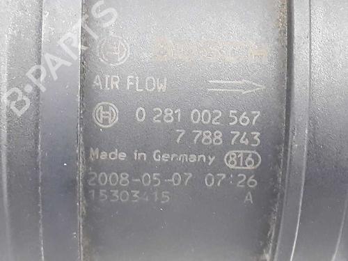 Mass air flow sensor BMW 1 (E87) 116 d | BP1657237M95 