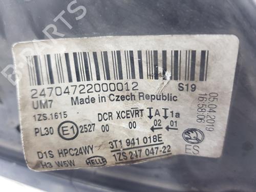 Right headlight SKODA SUPERB II Estate (3T5) 2.0 TDI 16V | BP29825459C29