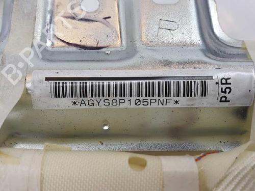 Right curtain airbag TOYOTA LAND CRUISER PRADO (_J12_) 3.0 D-4D (KDJ120, KDJ125) | BP5543761C12 