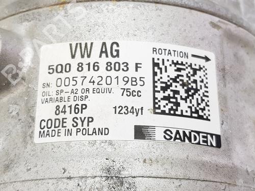 AC compressor VW GOLF VII (5G1, BQ1, BE1, BE2) 1.5 TSI | BP19096026M34 