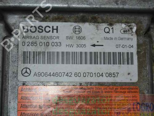 ECU airbags MERCEDES-BENZ SPRINTER 3,5-t Van (B906) 319 CDI / BlueTEC (906.631, 906.633, 906.635, 906.637) | BP2007337M53 
