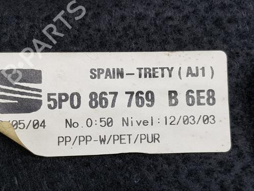 Rear parcel shelf SEAT ALTEA (5P1) 1.9 TDI | BP16154334C85 