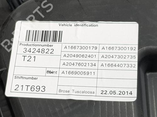 Rear left window mechanism MERCEDES-BENZ M-CLASS (W166) | BP38014974C24 - Image 6