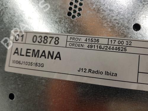 Radio SEAT IBIZA IV (6J5, 6P1) 1.6 TDI | BP20190326E6 