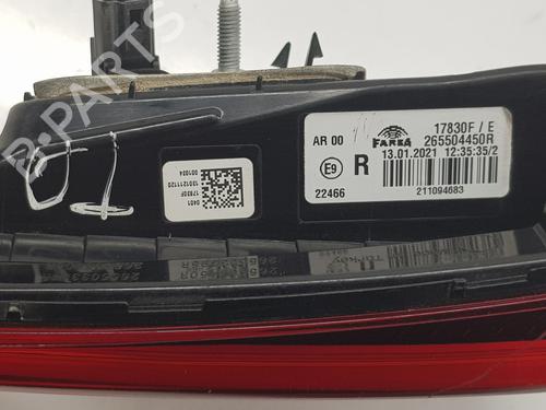 Right tailgate light RENAULT CLIO V (B7_) | BP32631724C80