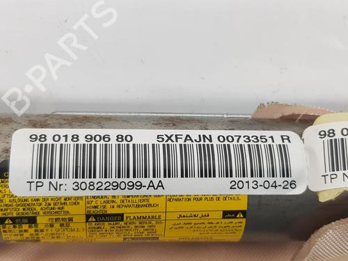 Right curtain airbag CITROËN DS4 (NX_) 1.6 VTi 120 | BP13655396C12 