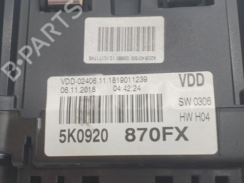 Instrument cluster VW GOLF VI (5K1) 1.4 TSI | BP24228647C47 