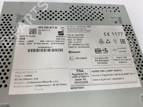 Radio SEAT IBIZA IV (6J5, 6P1) 1.4 TDI | BP16097162E6 