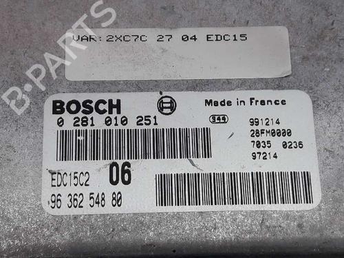 Engine control unit (ECU) CITROËN XANTIA (X1_, X2_) 2.0 HDI 109 | BP5316906M57 