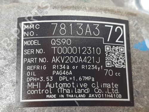 AC compressor MITSUBISHI OUTLANDER III (GG_W, GF_W, ZJ, ZL, ZK) 2.0 Hybrid 4WD (GG2W) | BP32374788M34