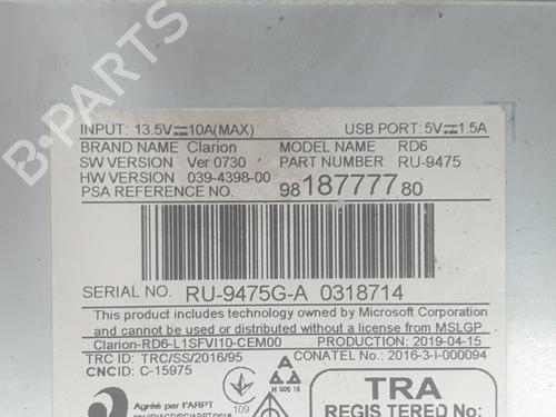 Electronic module PEUGEOT EXPERT Van (V_)  | BP34354588M83  - Image 5