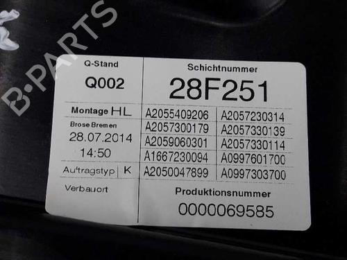 Rear left window mechanism MERCEDES-BENZ C-CLASS (W205) C 220 BlueTEC / d (205.002, 205.004) | BP2338154C24 
