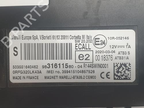 Electronic module PEUGEOT 2008 II (UD_, US_, UY_, UJ_, UR_, UC_) 1.2 THP / PureTech 155 (USHNNS, URHNNS, UXHNJP, URHNJP,... | BP27879131M83 