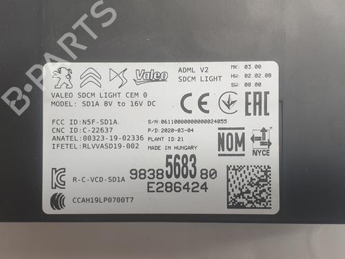 Electronic module PEUGEOT 2008 II (UD_, US_, UY_, UJ_, UR_, UC_)  | BP27879137M83 