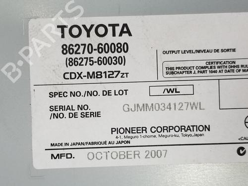 Radio TOYOTA LAND CRUISER PRADO (_J12_) 3.0 D-4D (KDJ120, KDJ125) | BP12465442E6 