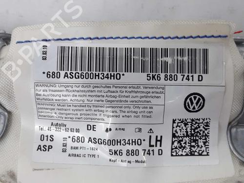 Left curtain airbag VW GOLF VI (5K1) 1.6 TDI | BP3388232C11 