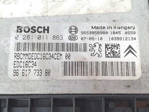 Engine control unit (ECU) PEUGEOT 307 (3A/C) 1.6 HDi | BP7166477M57 