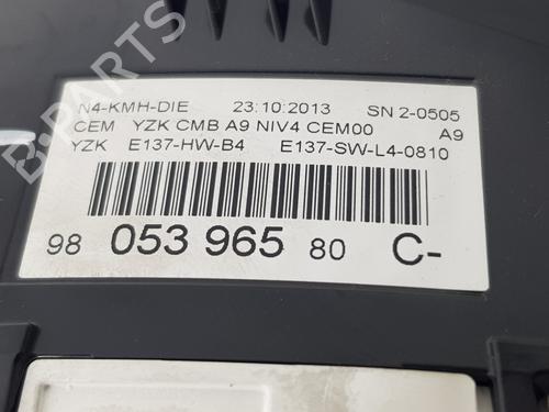 Instrument cluster PEUGEOT 2008 I (CU_) 1.6 HDi | BP25743576C47 