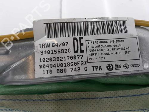 Right curtain airbag VW TOURAN (1T1, 1T2)  | BP5547846C12 