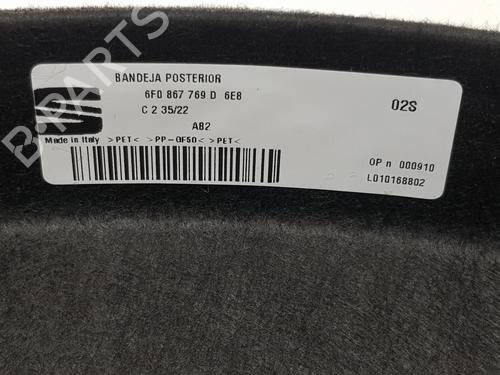 Rear parcel shelf SEAT IBIZA V (KJ1, KJG) 1.0 MPi | BP13004415C85 