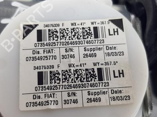 Rear left seatbelt FIAT 500 (312_) 1.0 Mild Hybrid (312AYD1B) | BP21191092I29 