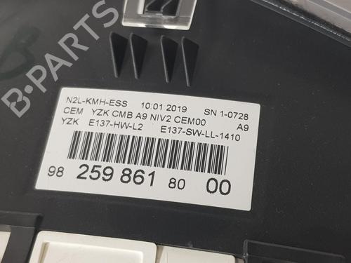 Instrument cluster PEUGEOT 208 I (CA_, CC_) 1.2 VTI 82 | BP15244083C47 