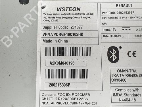 Radio RENAULT EXPRESS Box Body/MPV | BP38544645E6 - Image 2