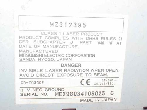 Radio MITSUBISHI PAJERO III (V7_W, V6_W) 3.2 Di-D (V68W, V78W) | BP818419E6 