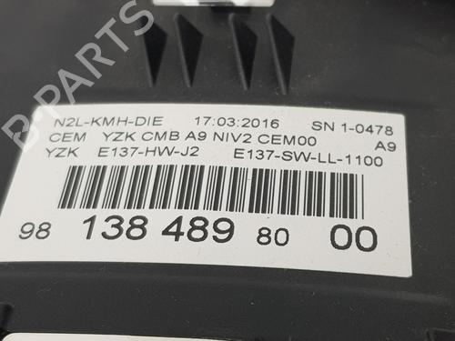 Instrument cluster PEUGEOT 208 I (CA_, CC_) 1.6 HDi / BlueHDi 75 | BP16269935C47
