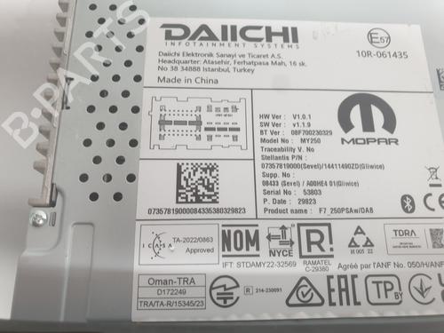 Radio CITROËN JUMPER II Van 2.2 BlueHDi 140 | BP31346065E6 