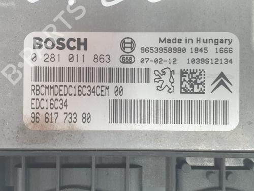 Engine control unit (ECU) PEUGEOT 307 (3A/C) 1.6 HDi | BP28412511M57