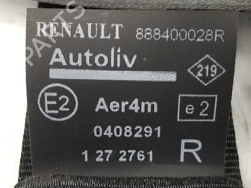 Rear right seatbelt RENAULT SCÉNIC III (JZ0/1_) 1.5 dCi | BP7895499I28 