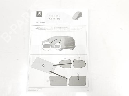 Right sun visor PEUGEOT 5008 (0U_, 0E_) 1.6 HDi | BP10257700I2