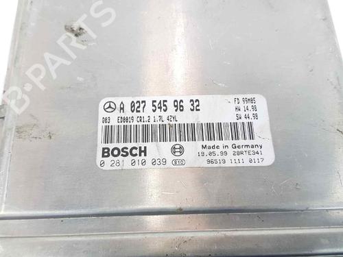 Engine control unit (ECU) MERCEDES-BENZ A-CLASS (W168) A 170 CDI (168.008) | BP5838642M57 