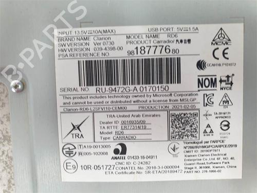 Electronic module PEUGEOT RIFTER  | BP38936561M83  - Image 5