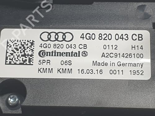 Climate control AUDI A6 C7 (4G2, 4GC) 2.0 TDI | BP29489355I5 