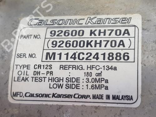 AC compressor NISSAN NAVARA NP300 (D40) 2.5 dCi 4WD (D40TT, D40T, D40M, D40BB) | BP36807369M34  - Image 6