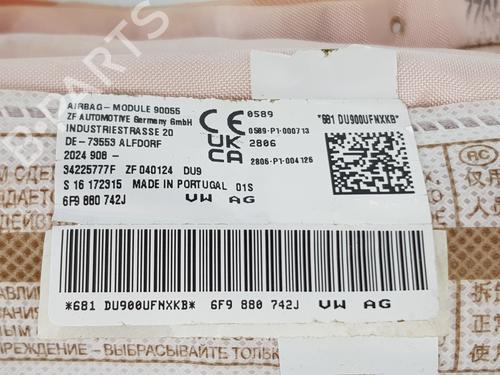 Right curtain airbag SEAT ARONA (KJ7, KJP) 1.0 TSI | BP27636074C12 