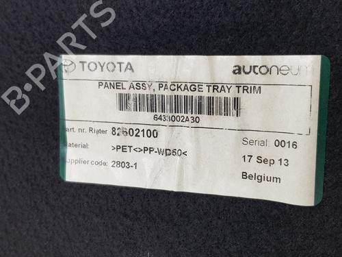 Rear parcel shelf TOYOTA AURIS (_E18_)  | BP29464347C85 